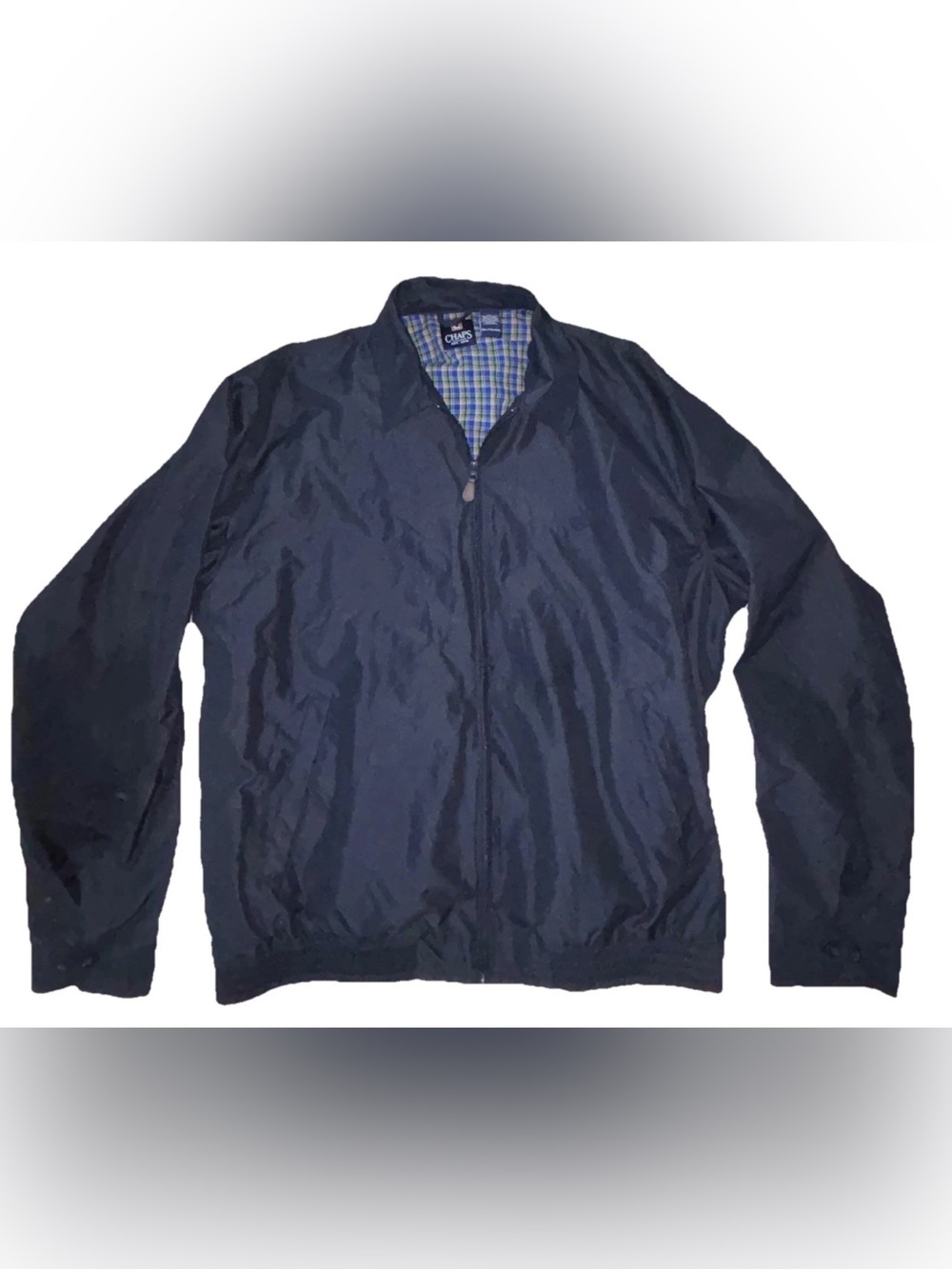 Chaps Navy Blue Men's Lightweight Zip Jacket